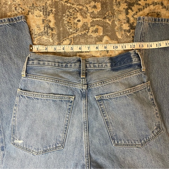 Distressed Etica Blue Denim Jeans - Picture 3 of 5